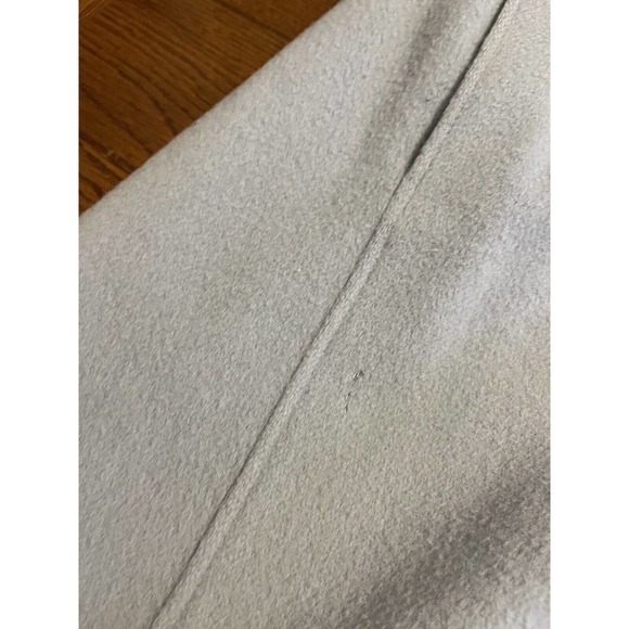 Anne Klein Mid-length Peacoat Baby Blue-Gray Wool Hidden Buttons Size 6 - Picture 16 of 16